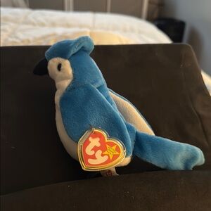 Ty Blue and White Stuffed Animal